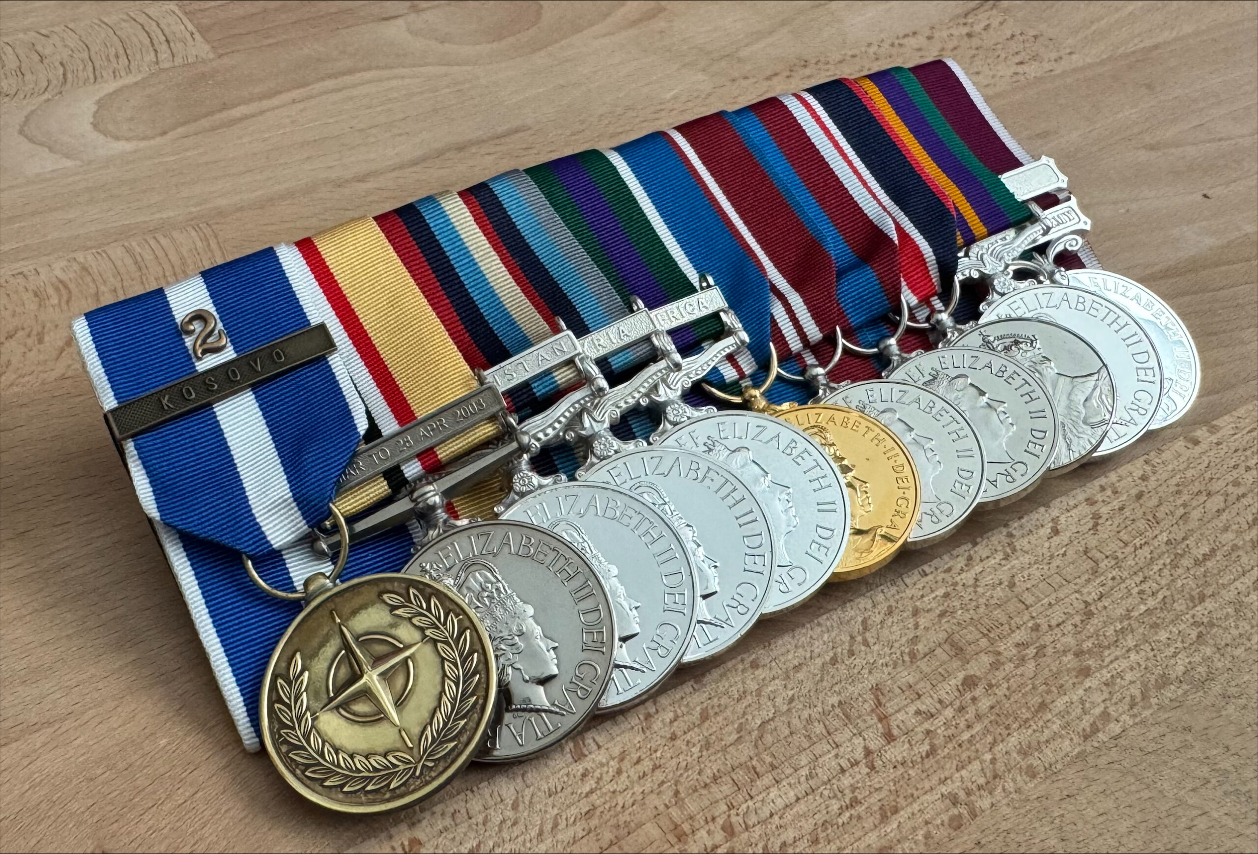 Cadet Forces Medal mounting - MKL