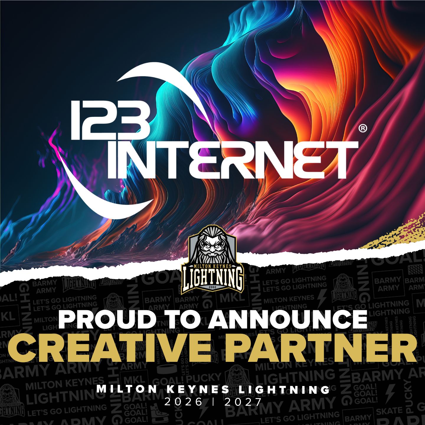 123 Internet partner with MK Lightning in 26/27 season