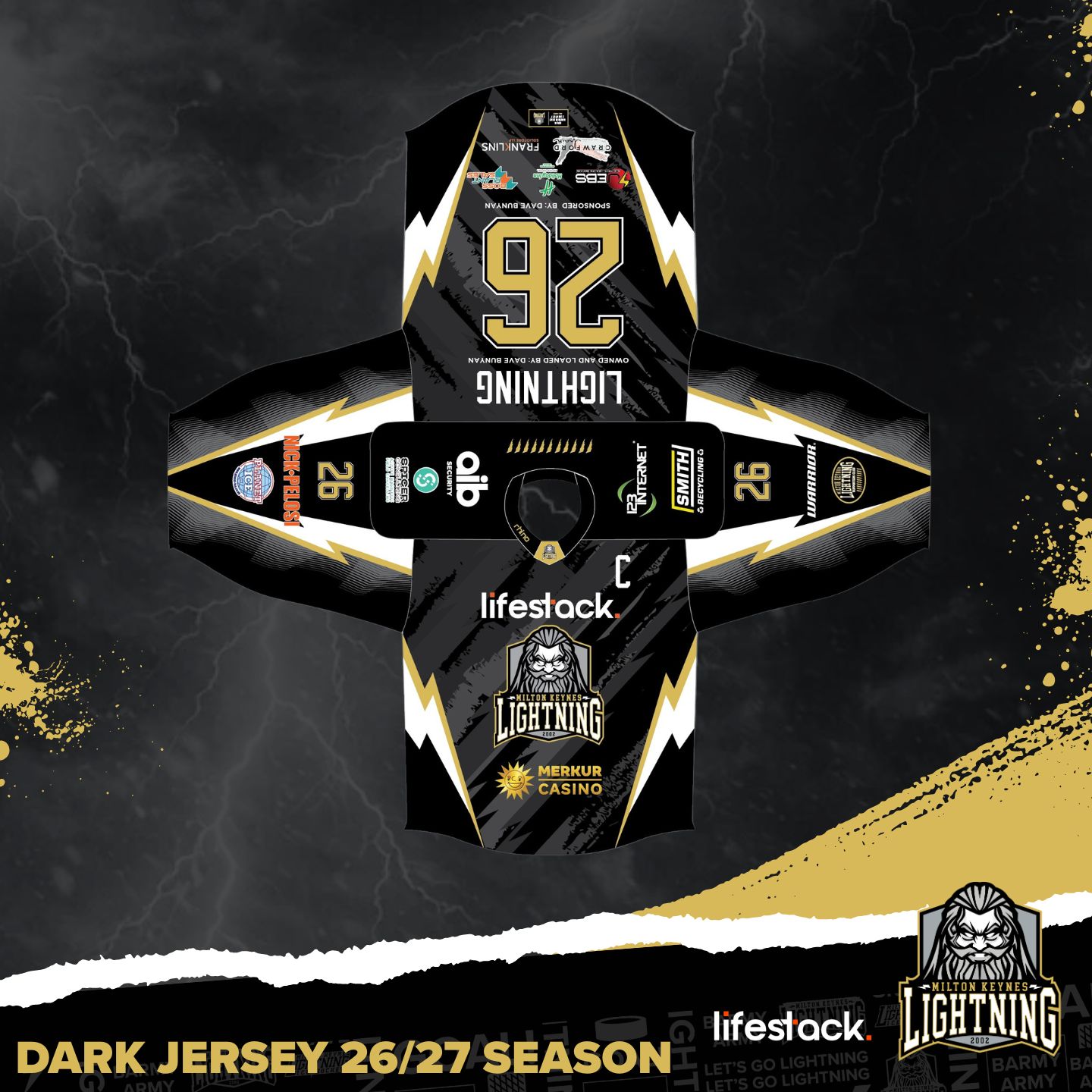 lifestack MK Lightning flat lay dark jersey