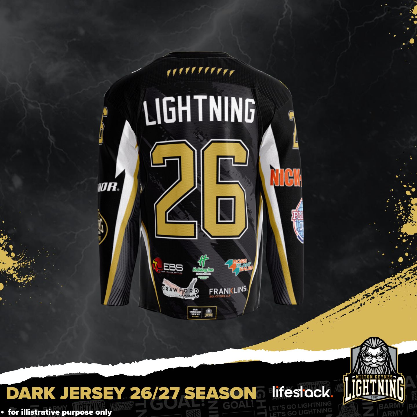 Dark back jersey MKL 26/27
