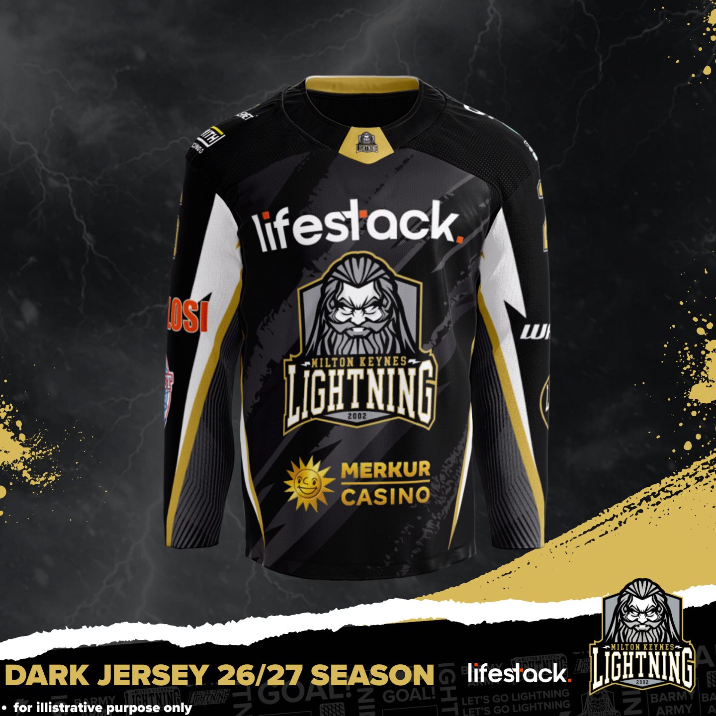 lifestack MK Lightning Dark league jersey