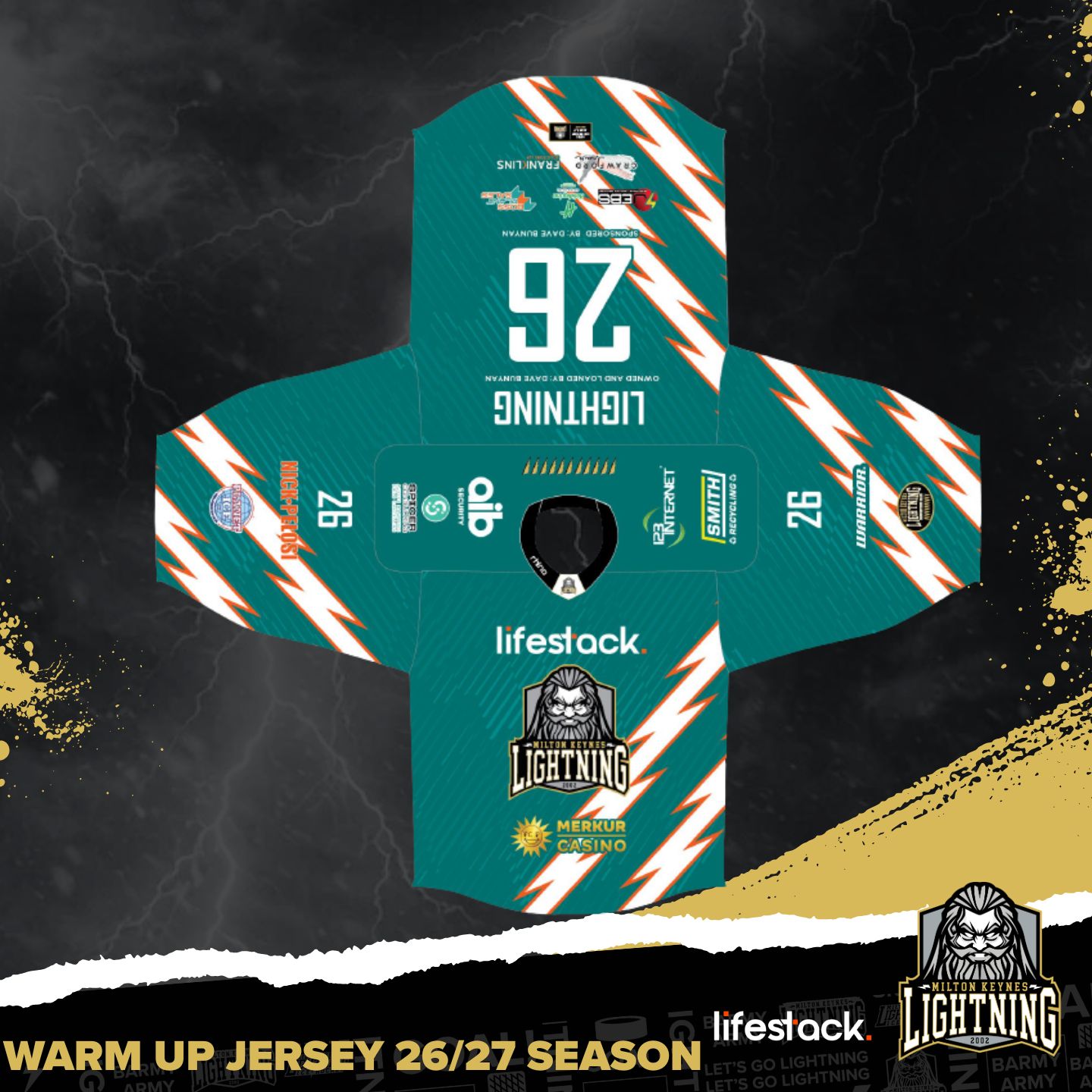 lifestack MK Lightning flat lay dark jersey