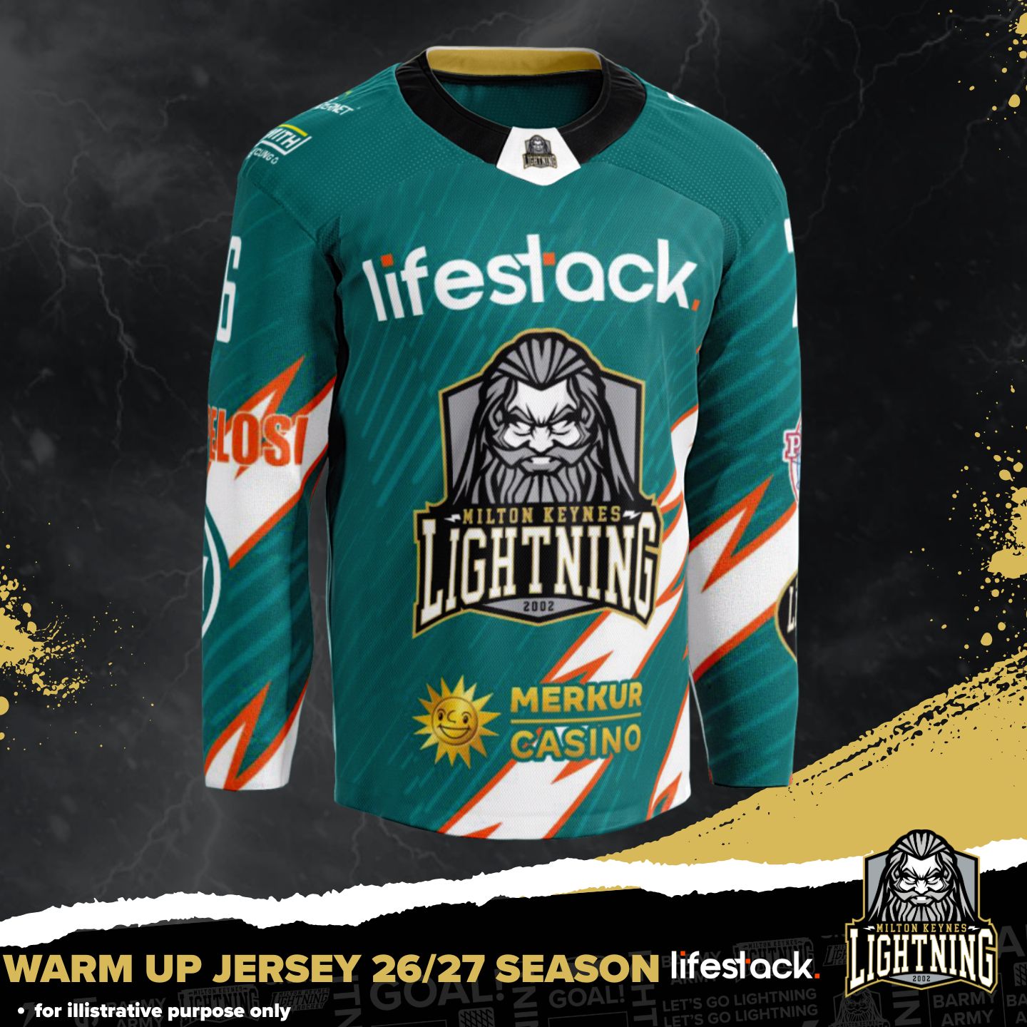 lifestack MK Lightning 26/27 season warm up jersey